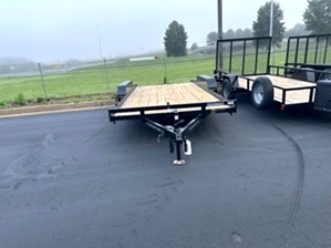 Lowboy car hauler trailer