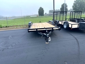 Lowboy car hauler trailer