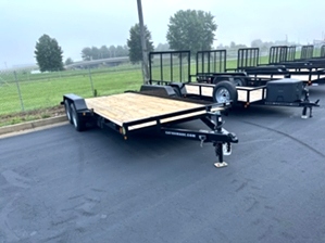 Lowboy car hauler trailer