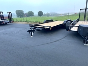 Lowboy car hauler trailer