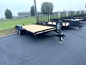 Lowboy car hauler trailer