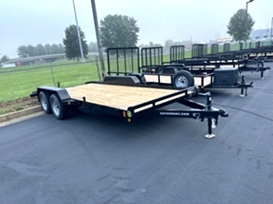 Lowboy car hauler trailer