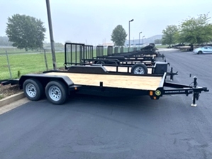 Lowboy car hauler trailer