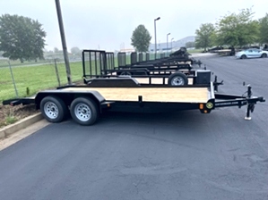 Lowboy car hauler trailer