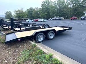 Lowboy car hauler trailer