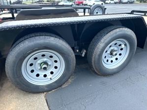 Lowboy car hauler trailer