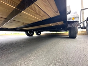 Lowboy car hauler trailer