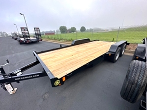 Lowboy car hauler trailer