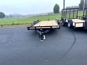 Lowboy car hauler trailer