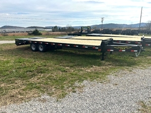 Pintle Trailer On Sale | 20+5 Pintle Trailer 4k GVWR Wide Ramps Dexter Axles 