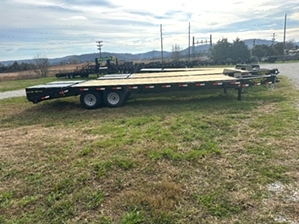 Pintle Trailer On Sale | 20+5 Pintle Trailer 4k GVWR Wide Ramps Dexter Axles 