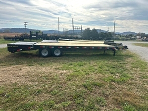 Pintle Trailer On Sale | 20+5 Pintle Trailer 4k GVWR Wide Ramps Dexter Axles 