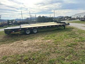 Pintle Trailer On Sale | 20+5 Pintle Trailer 4k GVWR Wide Ramps Dexter Axles 