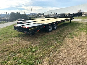 Pintle Trailer On Sale | 20+5 Pintle Trailer 4k GVWR Wide Ramps Dexter Axles 