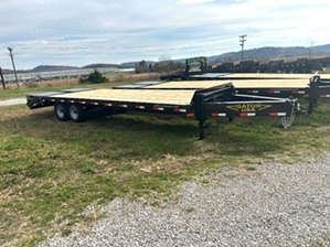 Pintle Trailer On Sale | 20+5 Pintle Trailer 4k GVWR Wide Ramps Dexter Axles 